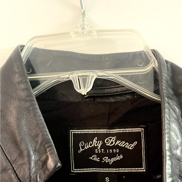 Lucky Brand Los Angeles Black buttery leather jacket - Picture 2 of 3